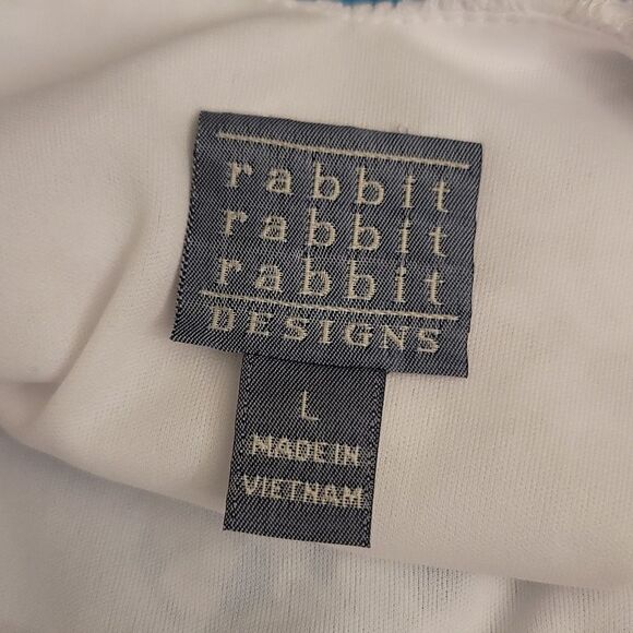 BRAND NEW RABBIT DESIGN LACE V-NECK CAP SLEEVE  ELASTIC WAISTLINES DRESS - Picture 14 of 15